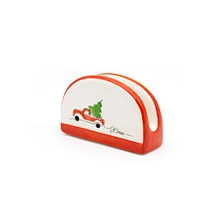 Christmas Napkin Holder, Holiday Table Decor, Festive Tissue Organizer